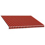 vidaXL Toile de rechange pour auvent Orange et marron 350 x 250 cm