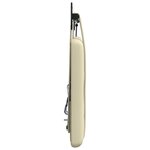 vidaXL Tête de lit suspendue Avec lumière LED Crème Simili cuir