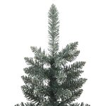 vidaXL Sapin de Noël artificiel mince avec support Vert 180 cm PVC