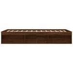 vidaXL Cadre de lit chêne marron 140x190 cm