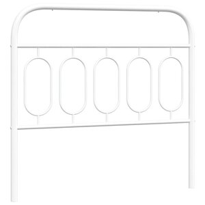 vidaXL Tête de lit métal blanc 100 cm
