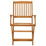 vidaXL Ensemble à manger de jardin 5 Pièces Bois d'acacia solide