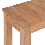 vidaXL Table console Bois de teck et finition naturelle 110 x 35 x 76 cm