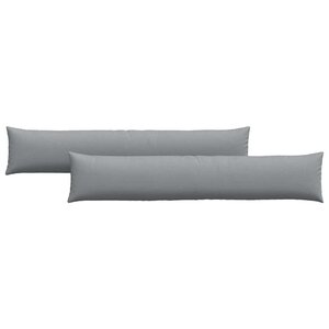 vidaXL Coussins de canapé 2 Pièces Gris clair 200 x 40 cm tissu