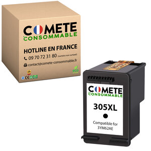 305XL - 1 cartouche d'encre compatible avec HP 305 XL - Noir - COMETE