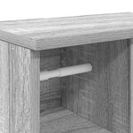 vidaXL Meuble de salle de bain avec porte-rouleau sonoma gris