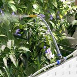 vidaXL Pots de jardin Blanc 80 x 40 x 37.5 cm Acier