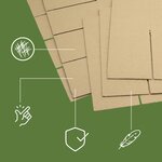 Pack and Move - Lot 255 croisillons de calage avec carton - Pour verres et bouteilles -55 x 30 x 30 cm -Carton renforcé