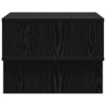 vidaXL Table basse Chêne noir 48 x 46 x 35 cm Bois d'ingénierie