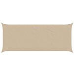 vidaXL Voile d'ombre Beige 6 x 2 5 m 100   polyester Oxford