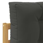 vidaXL Ensemble de canapés d'extérieur 4 pc Blanc et anthracite