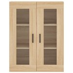 vidaXL Buffet haut Chêne sonoma 69 5x34x180 cm Bois d'ingénierie