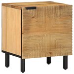 vidaXL Tables de chevet 2 Pièces 40x33x46 cm bois de manguier solide