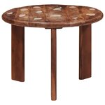 vidaXL Tables basses gigognes 2 Pièces Multicolore Bois massif recyclé