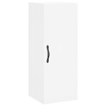 vidaXL Buffet haut Blanc 34 5x34x180 cm Bois d'ingénierie