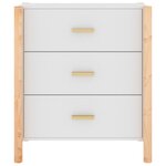 vidaXL Buffet Blanc 62x38x70 cm Bois d'ingénierie