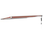 vidaXL Auvent rétractable orange et marron 4 5x3 m tissu et aluminium