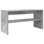 vidaXL Meuble TV Gris béton 80 x 30 x 40 cm Bois d'ingénierie