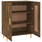vidaXL Buffet Chêne fumé 69 5x34x90 cm Bois d'ingénierie