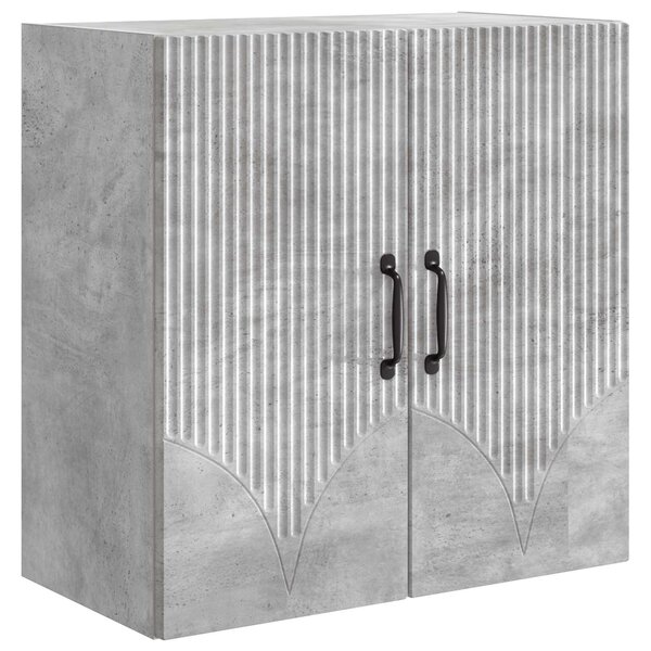 vidaXL Armoire Murale 59 x 31 x 60 cm Bois d'ingénierie Gris béton
