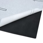 vidaXL Planches de plancher autoadhésives 5 11 m² PVC Noir Marbre