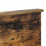 vidaXL Tête de lit Chêne fumé 140 cm Bois d'ingénierie