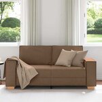 vidaXL Canapé 2 places Marron 180x78x84 cm Tissu