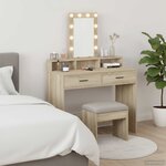 vidaXL Table de Toilette Marron 100 x 41 x 140 cm Bois d'ingénierie