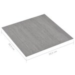 vidaXL Dalles de plancher autoadhésives 20 Pièces PVC gris pointillé