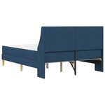 vidaXL Cadre de lit avec matelas avec tête de lit Polyester