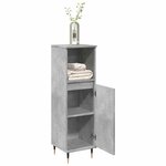 vidaXL Armoire de salle de bain gris béton 30x30x100 cm