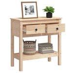 vidaXL Table console 75x35x75 cm Bois massif de pin