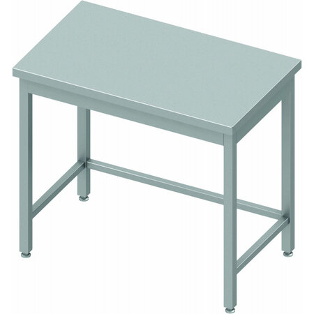 Table inox centrale avec renfort - sans dosseret - profondeur 700 - stalgast -  - inox1000x700 x700xmm