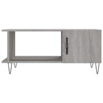 vidaXL Table basse sonoma gris 90x50x40 cm bois d'ingénierie