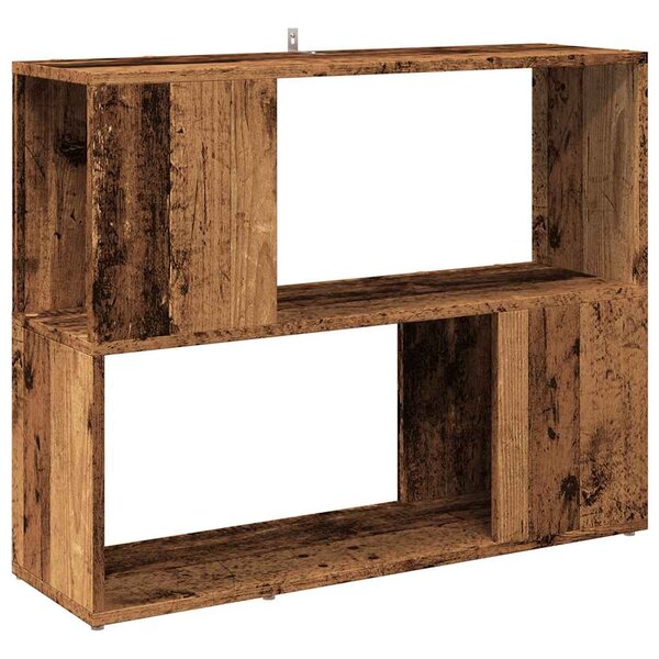 vidaXL Bibliothèque/Séparateur de pièce vieux bois 80x24x63 cm