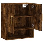 vidaXL Armoire murale chêne fumé 60x31x70 cm bois d'ingénierie