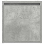 vidaXL Tables de chevet murales 2 Pièces gris béton 38x34x40 cm