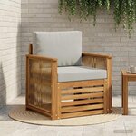 vidaXL Sofa de milieu extérieur Naturel