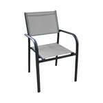 Fauteuil en aluminium duca (lot de 6)