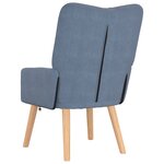 Chaise Relaxante vidaXL en Tissu Cordon Bleu