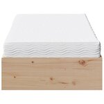 vidaXL Lit de jour avec matelas 90x200 cm bois de pin massif