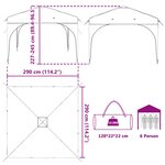 vidaXL Tente de fête pop-up 290 x 290 x 245 cm Orange