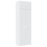 vidaXL Armoire de rangement blanc 70x42 5x225 cm bois d'ingénierie