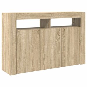 vidaXL Buffet Chêne Sonoma 116 x 30 x 75 cm Bois d'ingénierie