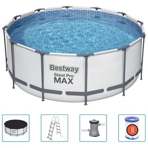 Bestway Ensemble de piscine Steel Pro MAX rond 366x122 cm