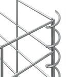 vidaXL Lits surélevés en gabion 3 Pièces 30x30x200 cm Fer