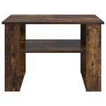 vidaXL Table basse Chêne fumé 64 x 54 x 44 cm Bois d'ingénierie
