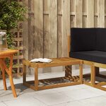 vidaXL Banc de jardin Naturel 79 x 43 x 37 cm Bois d'Acacia Massif
