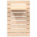vidaXL Étagères de chevet murales 2 Pièces Bois de pin massif