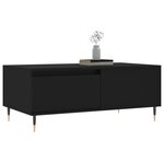 vidaXL Table basse Noir 90x50x36 5 cm Bois d'ingénierie
